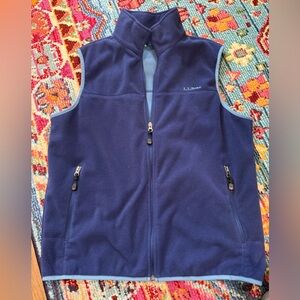 L.L. Bean  Blue Fleece Vest